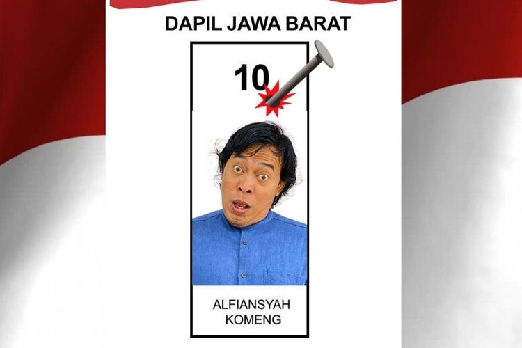 Komeng Masuk Bursa Cagub Jabar Survei Litbang Kompas